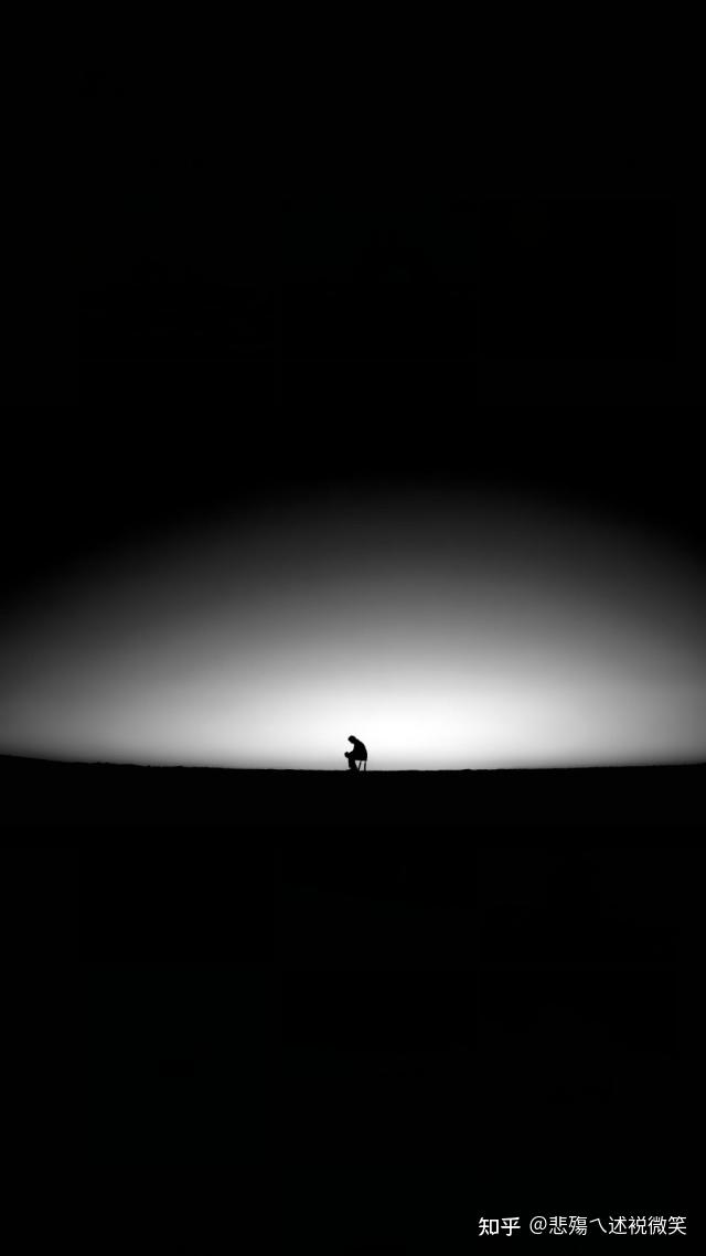 黑暗孤独 一个人走图片