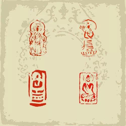 见者有福百佛印图普济有缘人佛像印章篆刻欣赏