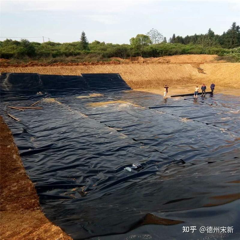 1mm厚光面hdpe土工膜 养殖污水池铺设步骤
