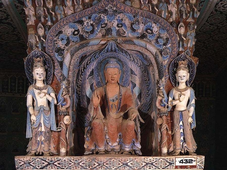 神游千年,大美敦煌】西魏-432窟【高清大图】 - 知乎 神游千年,大美敦煌】西魏-432窟【高清大图】 - 知乎