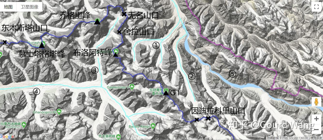 中巴邊界走向2從克勒青河谷到喀喇崑崙山口