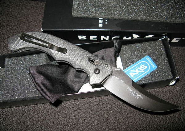 美国蝴蝶BENCHMADE 8600BK全刃半自动侧跳 - 知乎