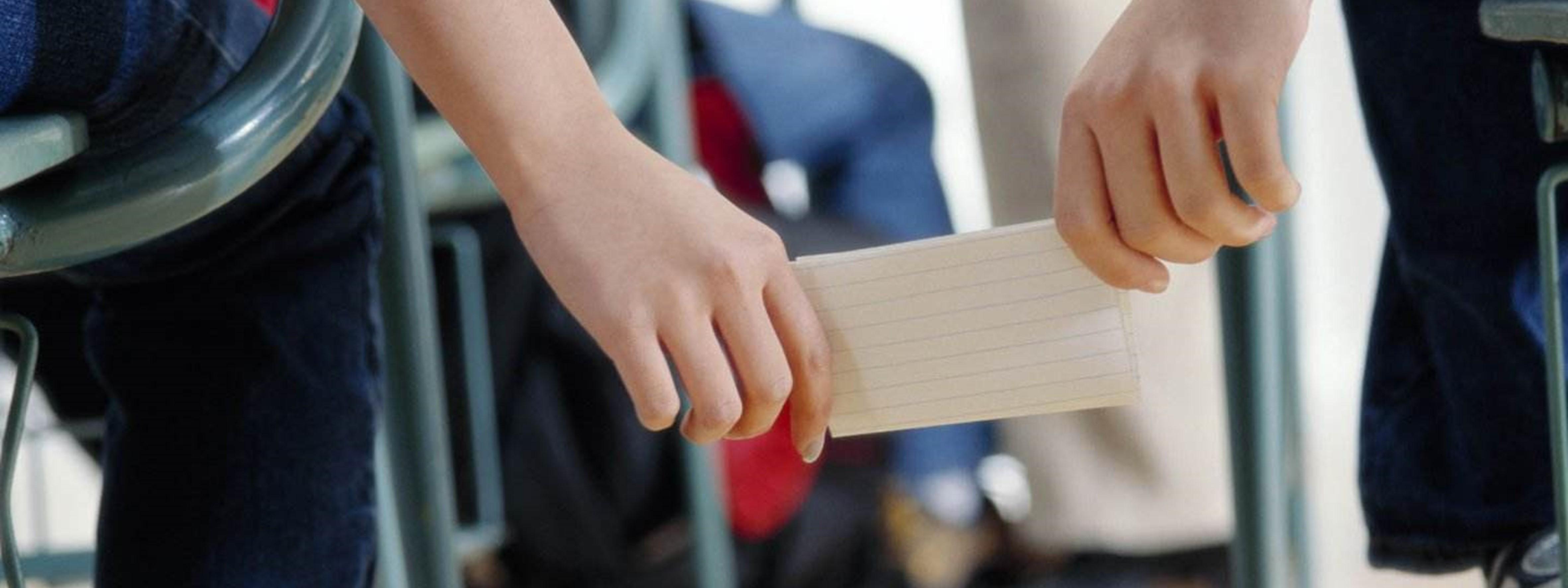 诺记点评45传纸条与ppt