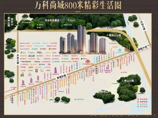 另一个项目,则是位于黄埔东路与丹水坑路交界的万科尚城,其优越的地理