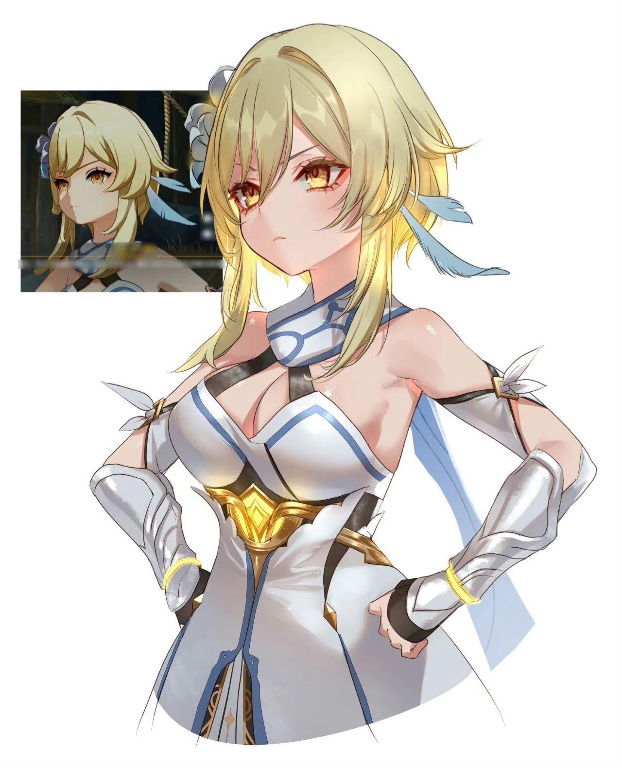 为什么有人认为《原神》中的女主角荧长得不好看? - 知乎