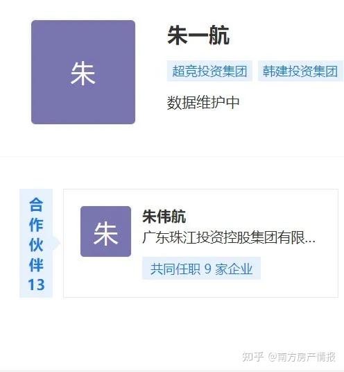 据蓝鲸财经,朱一航为朱孟依的长子,而朱孟依正是"地产界航母"合生创展