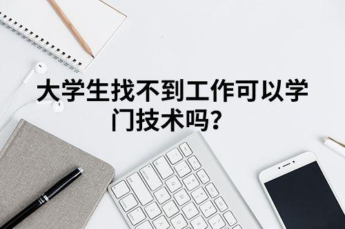 大学生找不到工作可以学门技术吗？ - 知乎
