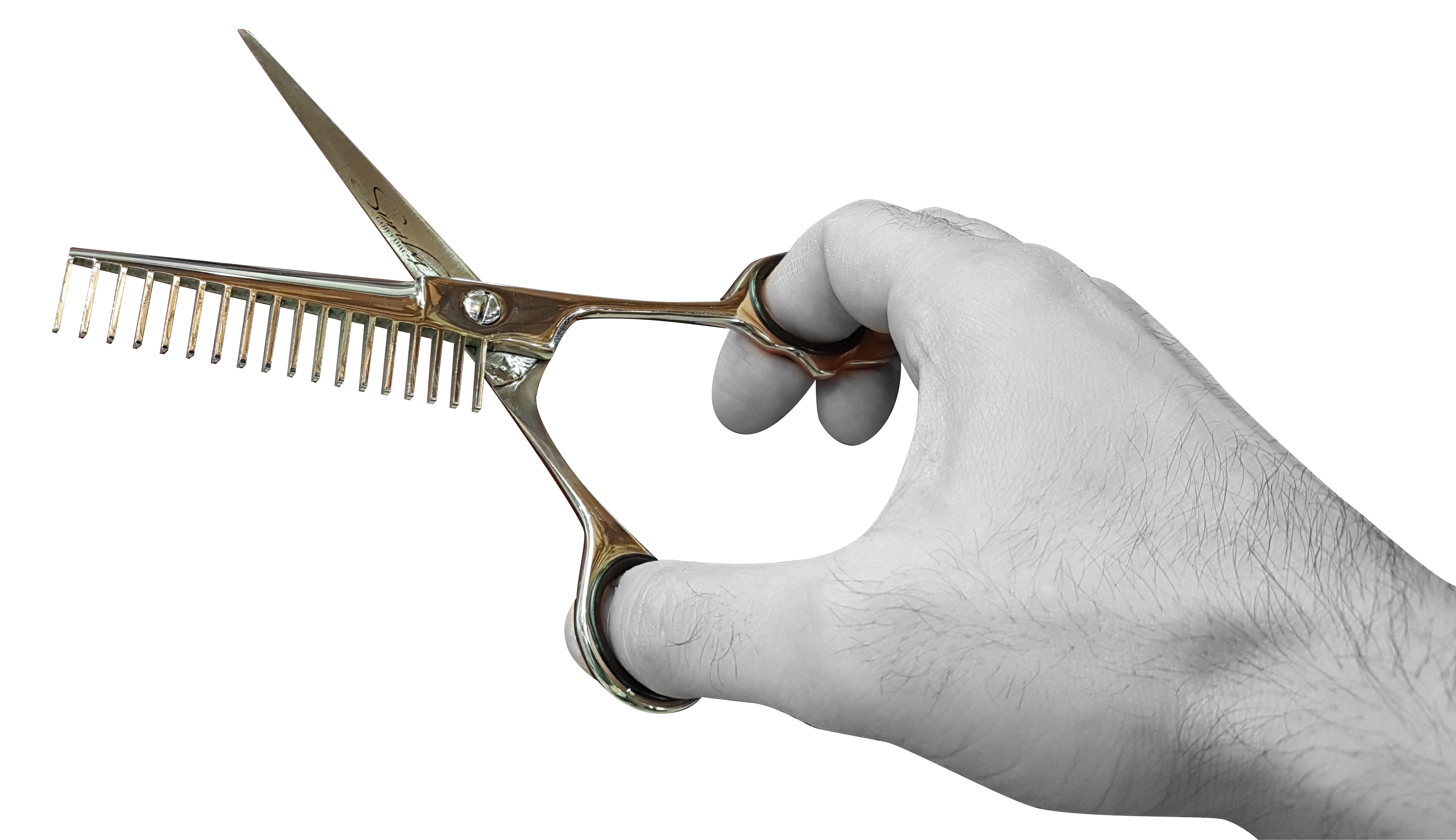 soriba梳子剪刀二合一高效修理你的胡子和头发