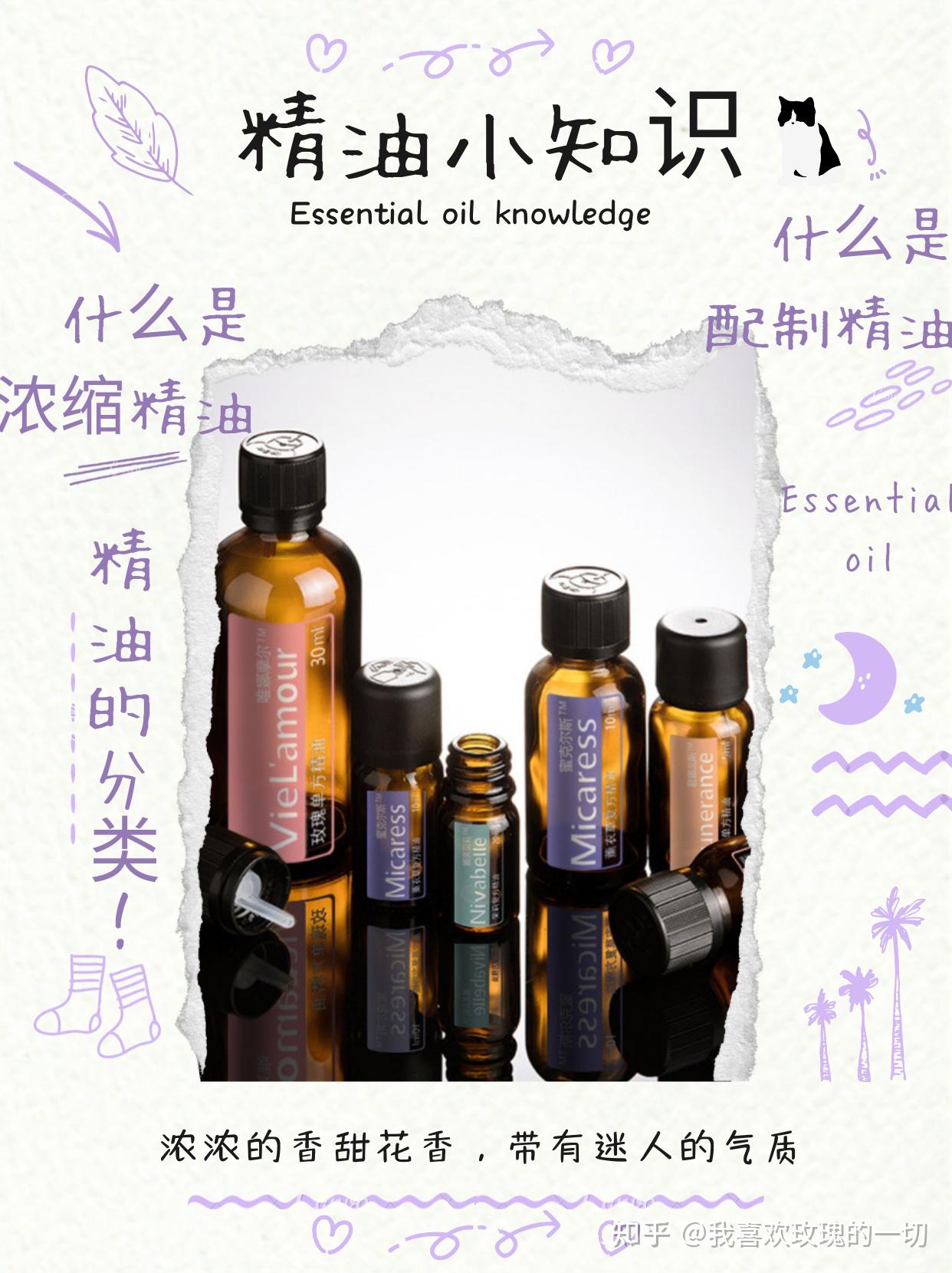 最全精油划分类别:浓缩精油、配制精油、除萜精油和重组精油。 - 知乎