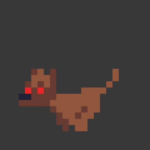 笨办法学像素画:Q版四足生物简单跑步动画