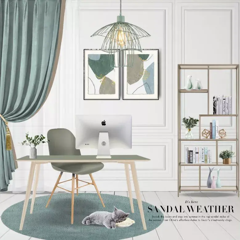 2020年度色豆蔻青发布设计师早就在美间搞定了同款软装方案