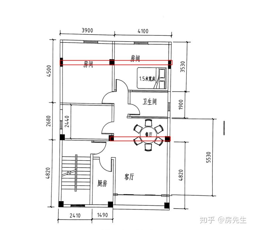 长12米宽8米平房设计图图片