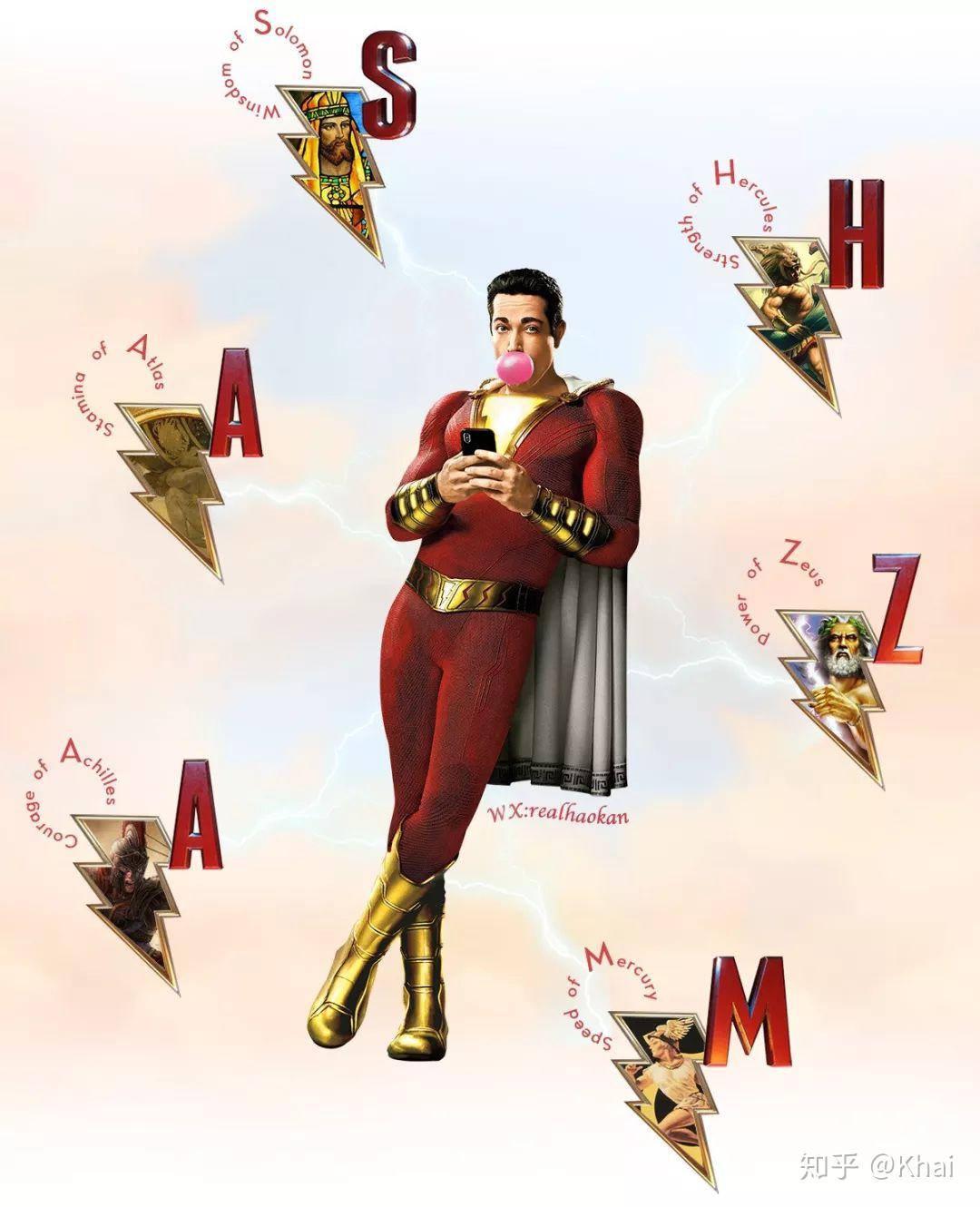 沙赞在n52里有一段时间身体里的新六神之力六个新神分别是谁?