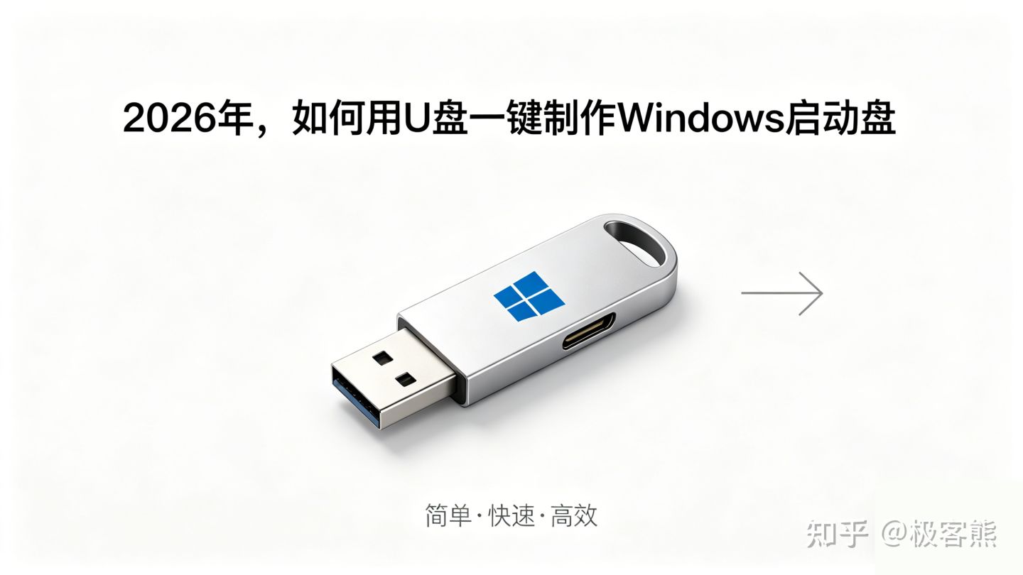 【2026最新】U盘一键制作Windows启动盘方法分享