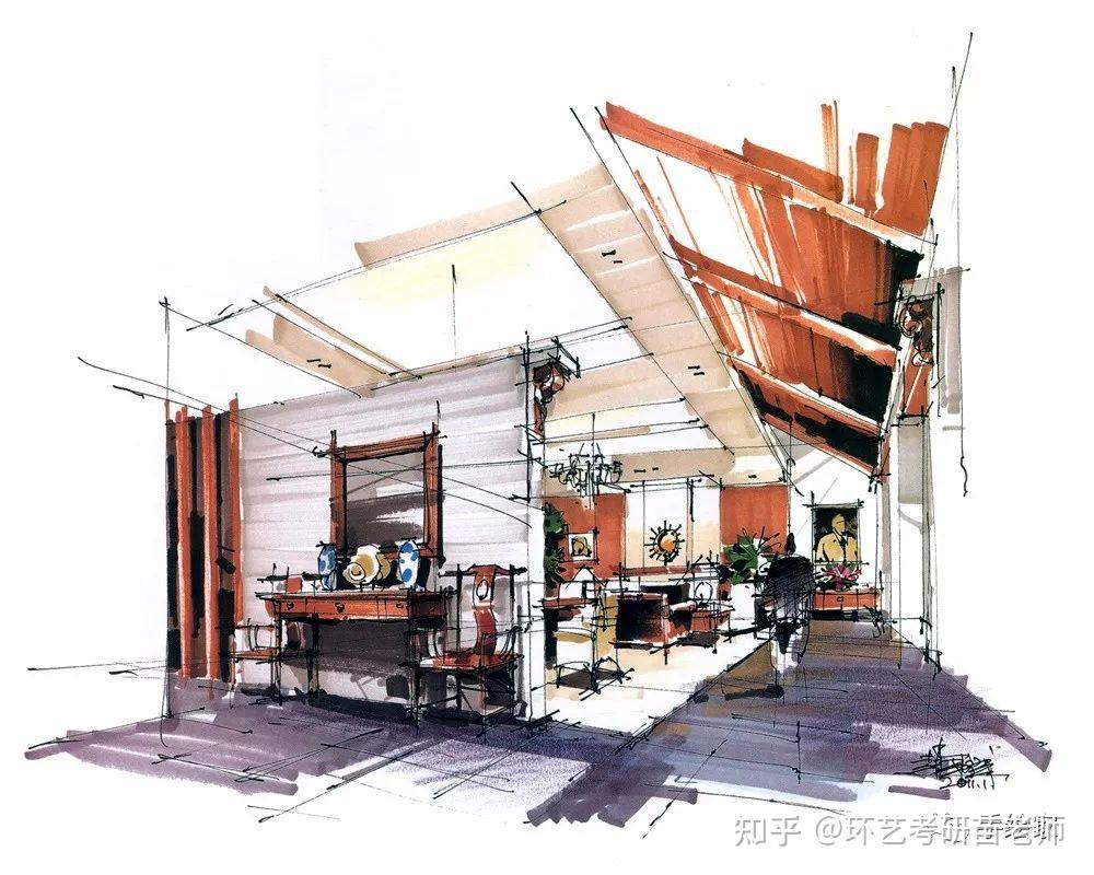 设计手绘的天花板赵国斌