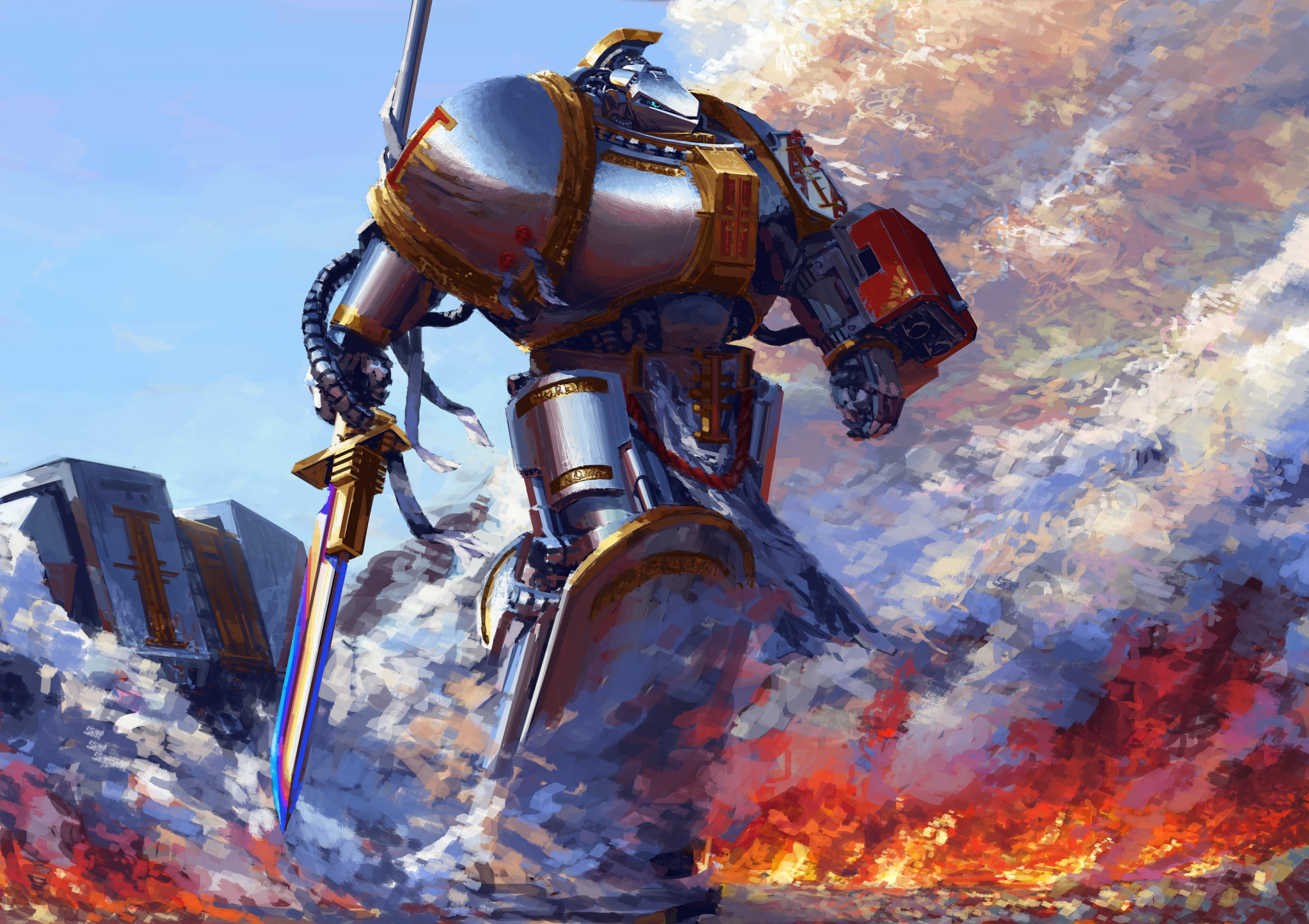 战锤40k狂暴的战斗要塞一波打掉敌人四千军备