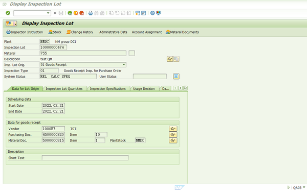 SAP QM 事务代码QAC2的BUG？ 知乎