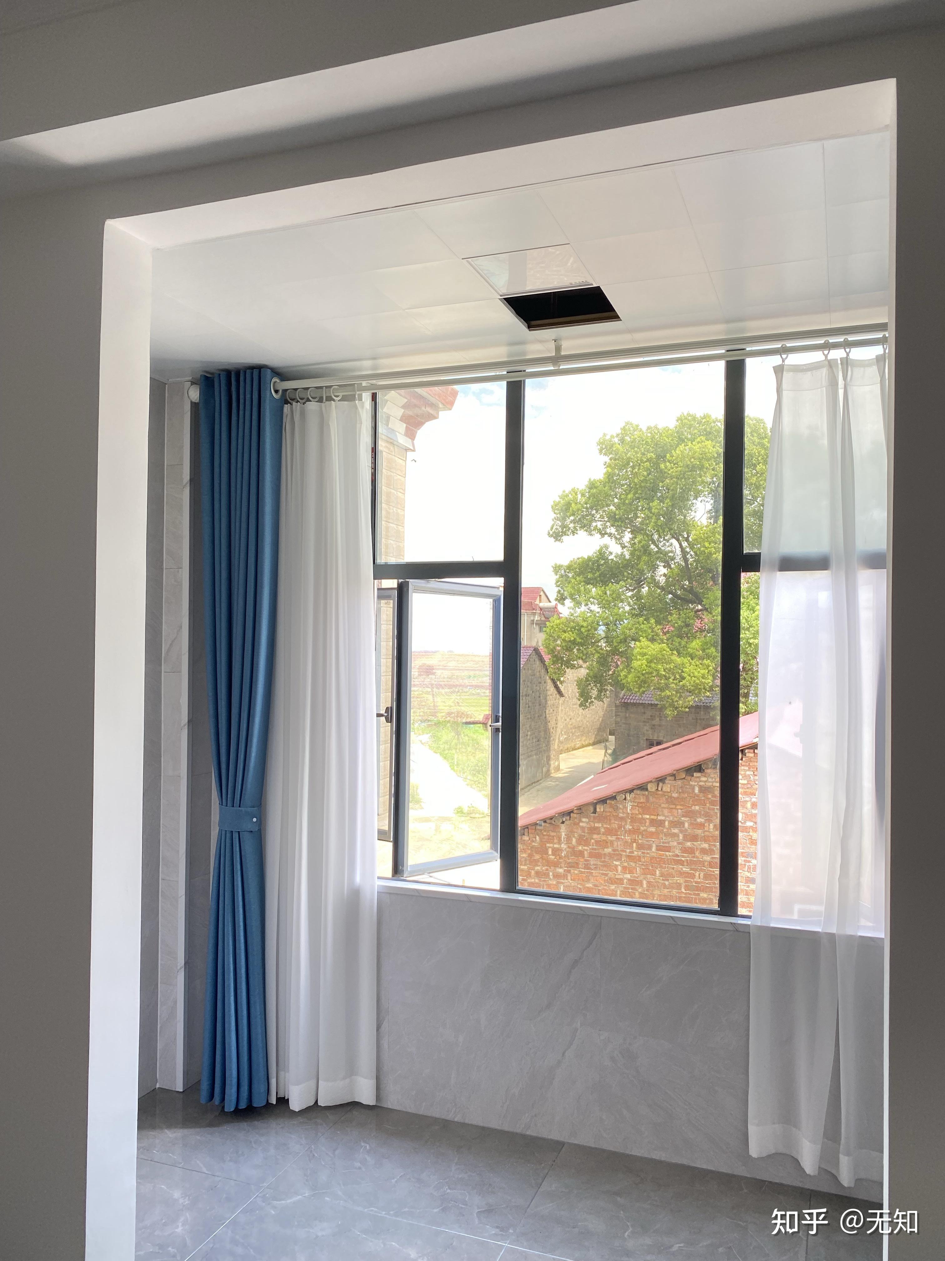 请问罗马杆装顶部是啥效果