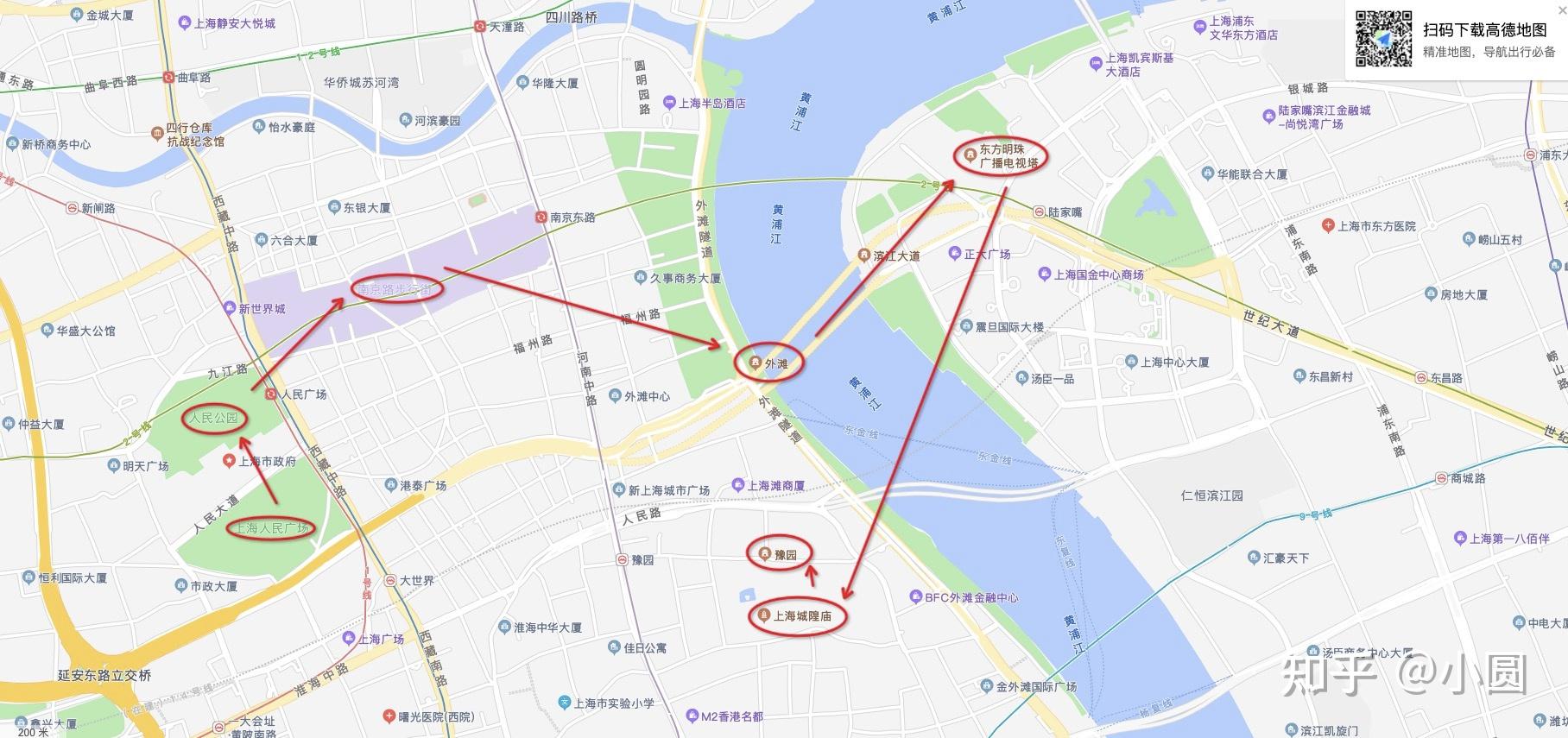 景點如下人民廣場(上海博物館)人民公園(相親角)南京路步行街外灘