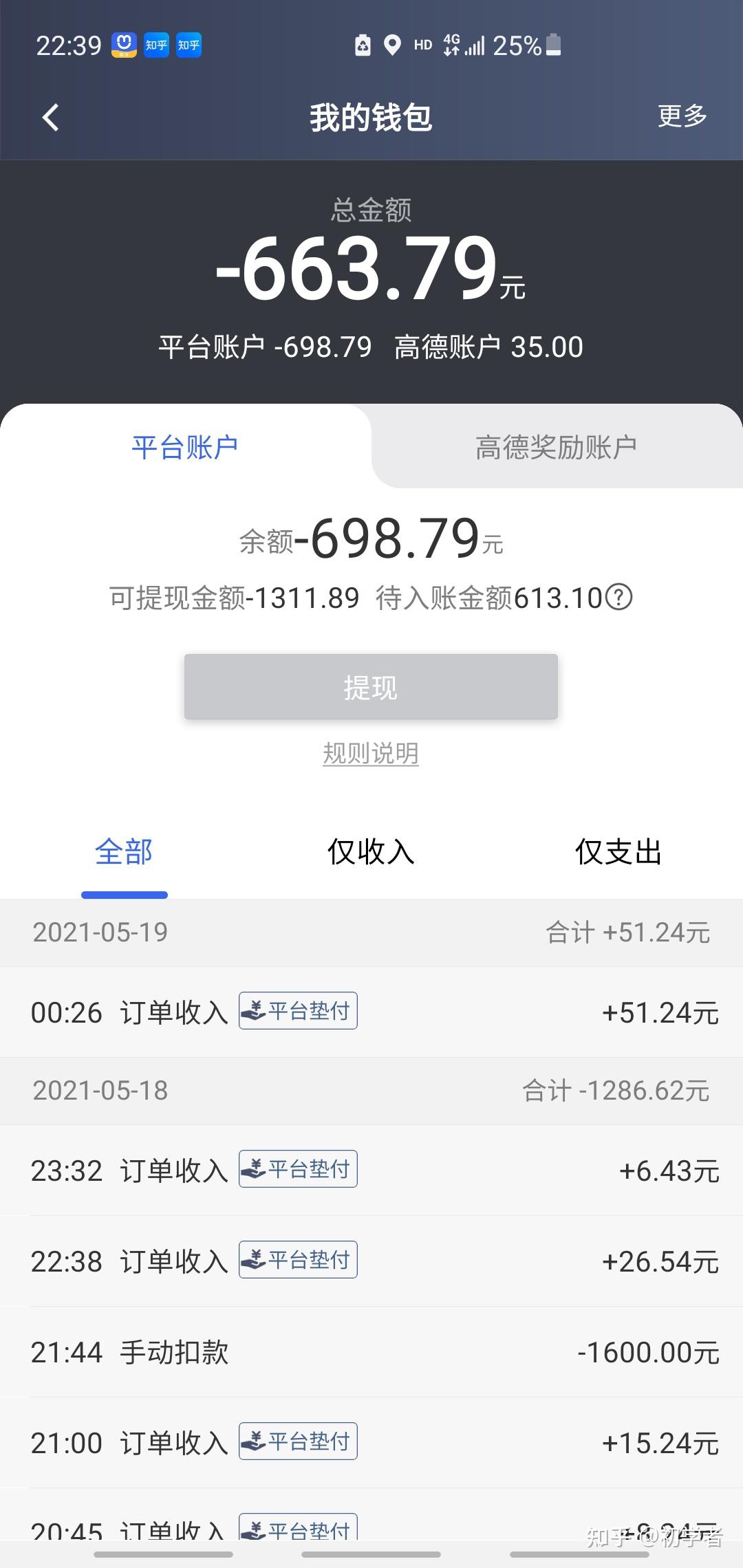 这个钱它会从你的司机端呼我平台扣保底4800是说每个月你的流水在4800