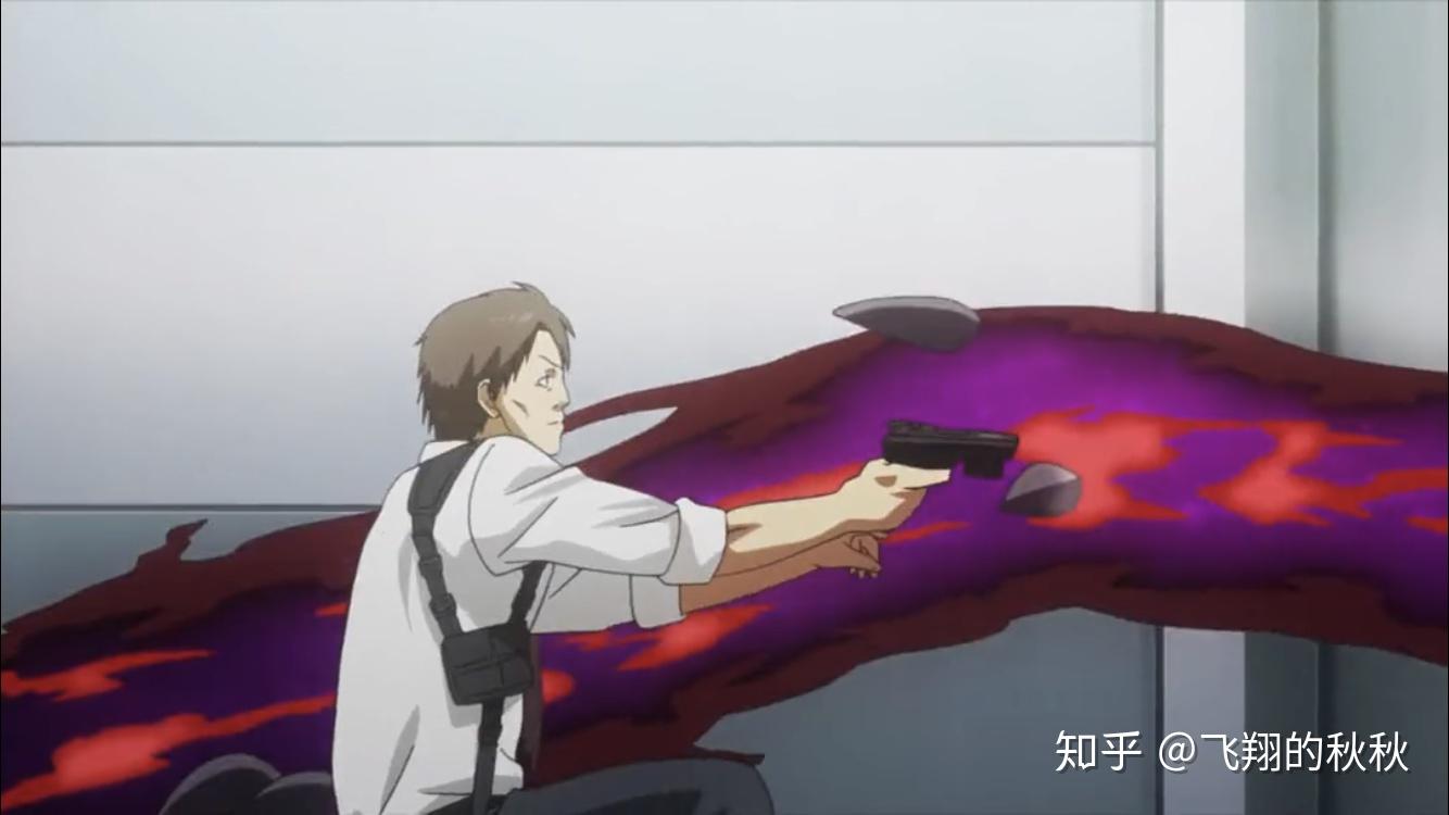 分部内,一个面戴大嘴面具的喰种正在屠杀搜查官他叫野吕(全称野吕井