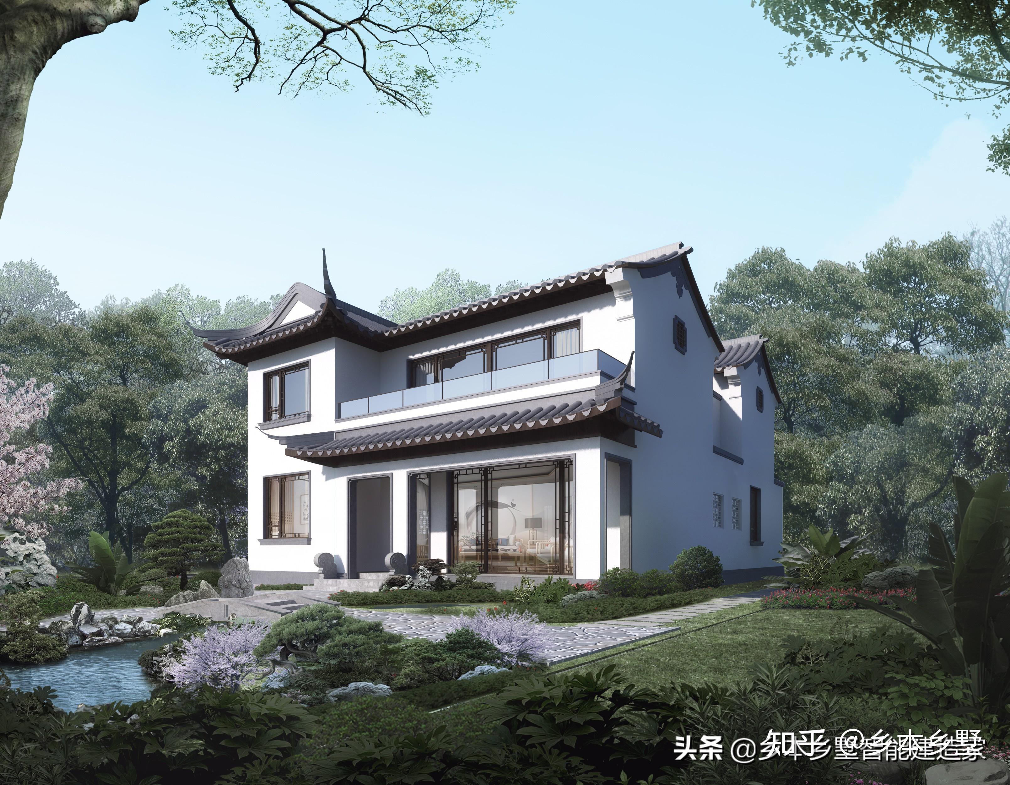 古典带四水归堂的中式别墅，建一栋家族兴旺，四代同堂 - 知乎