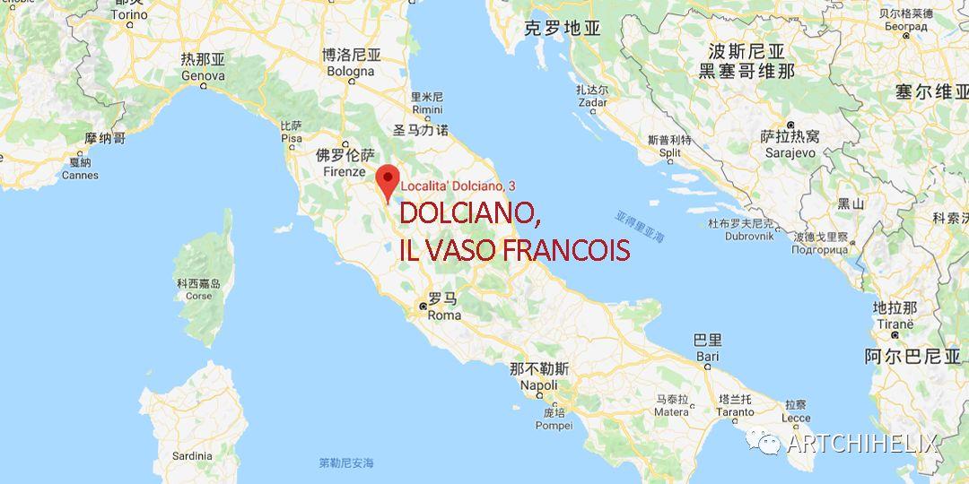 在现今托斯卡纳区的多切亚那 dolciano 一座古代伊特鲁里亚墓穴中发现