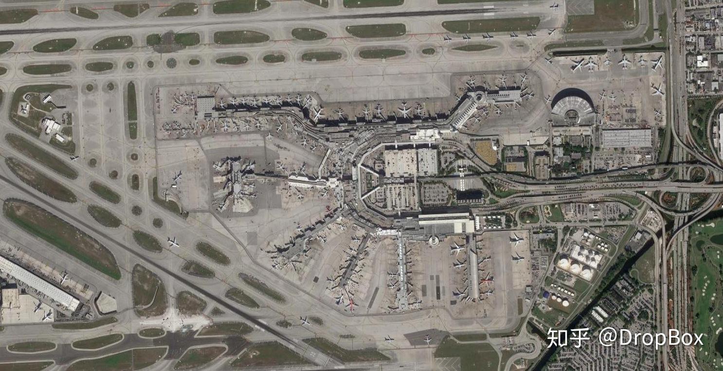世界top50机场200500m比例尺卫星截图