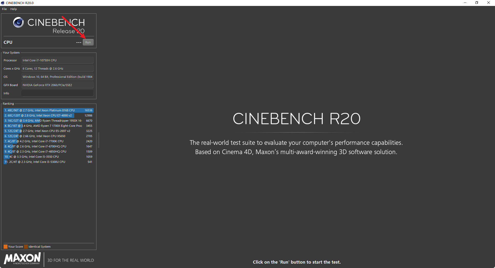 使用cinebench对电脑进行跑分 - 知乎