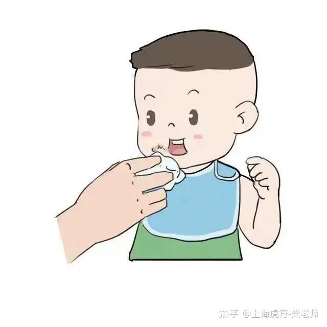 给宝宝擦口水的手帕,要求质地柔软,以棉布质地为宜,要经常洗烫.