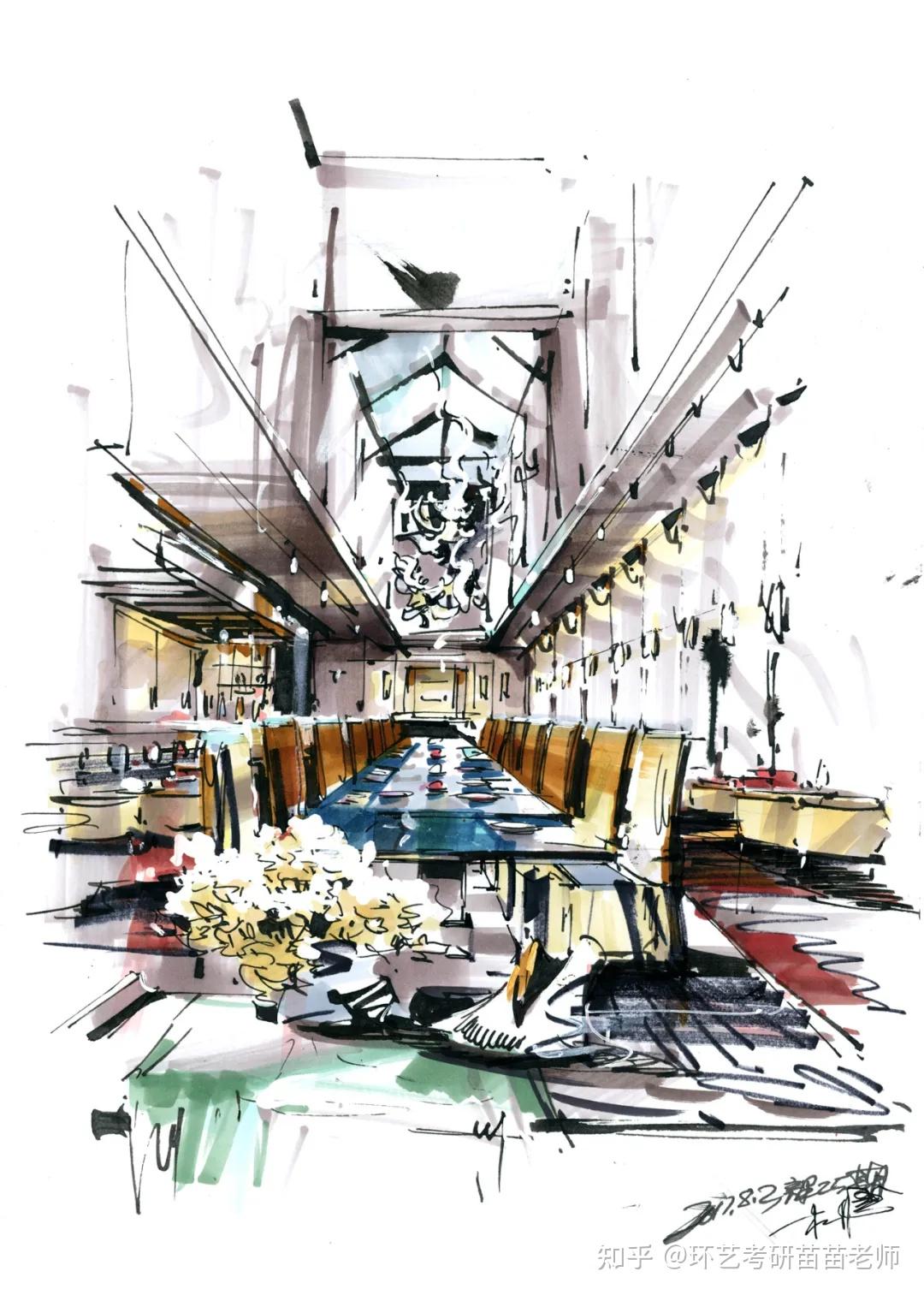 25幅经典的室内设计手绘效果图表现