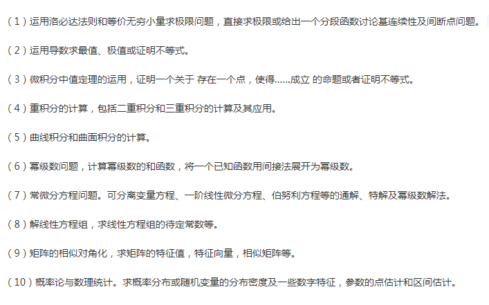 考研数学常考十大知识点 知乎