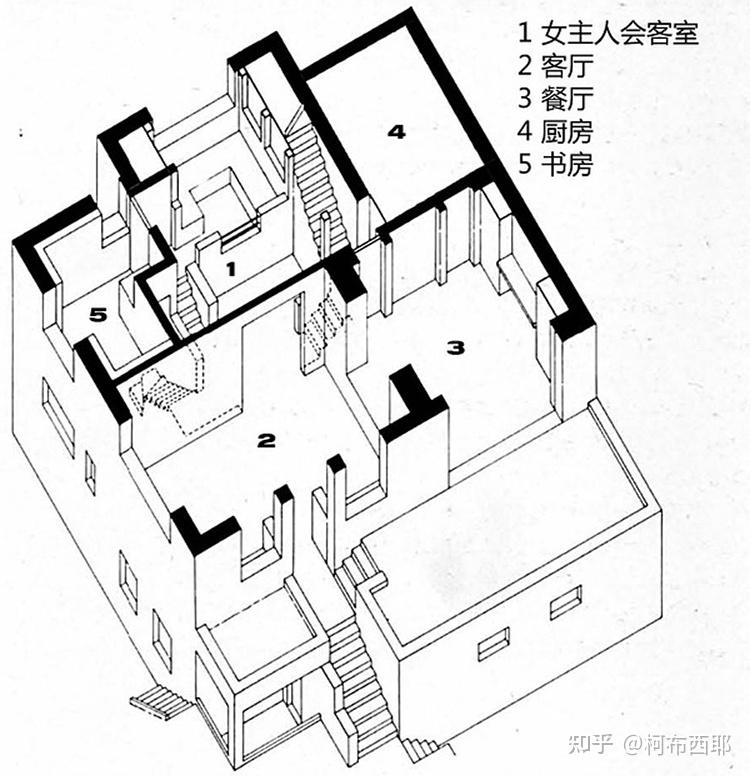 米勒别墅平面图图片