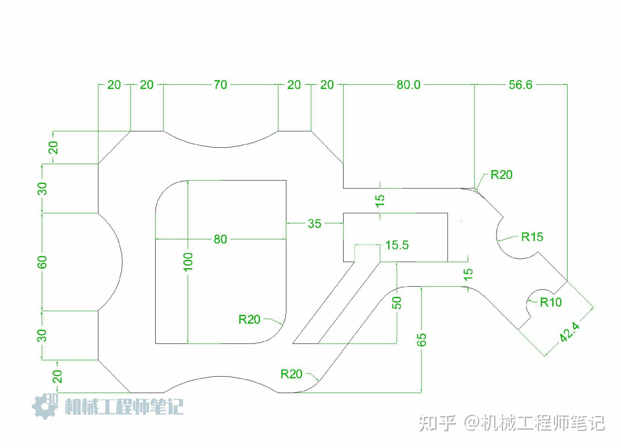 50例CAD练习图分享给大家,别忘了收藏哟! - 知乎