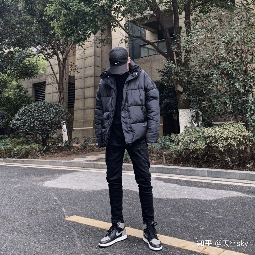 情侣款aj1黑灰影子