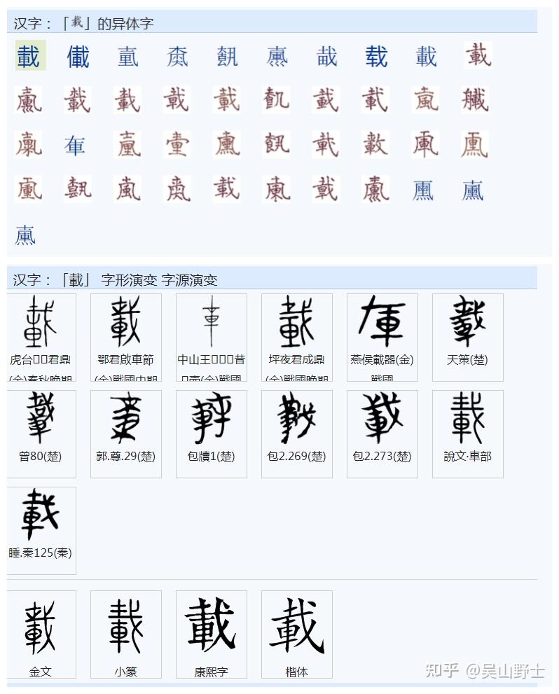 常用字範式之一零三載:繁體字寫作