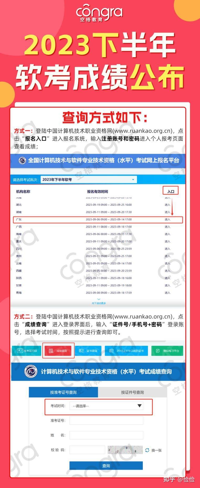 2023下半年软考成绩已公布！空格盛世教育助你考证入户！ - 知乎