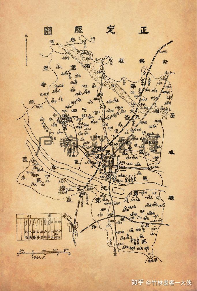 竹林墨客:石家庄老照片之正定各时期地图 - 知乎