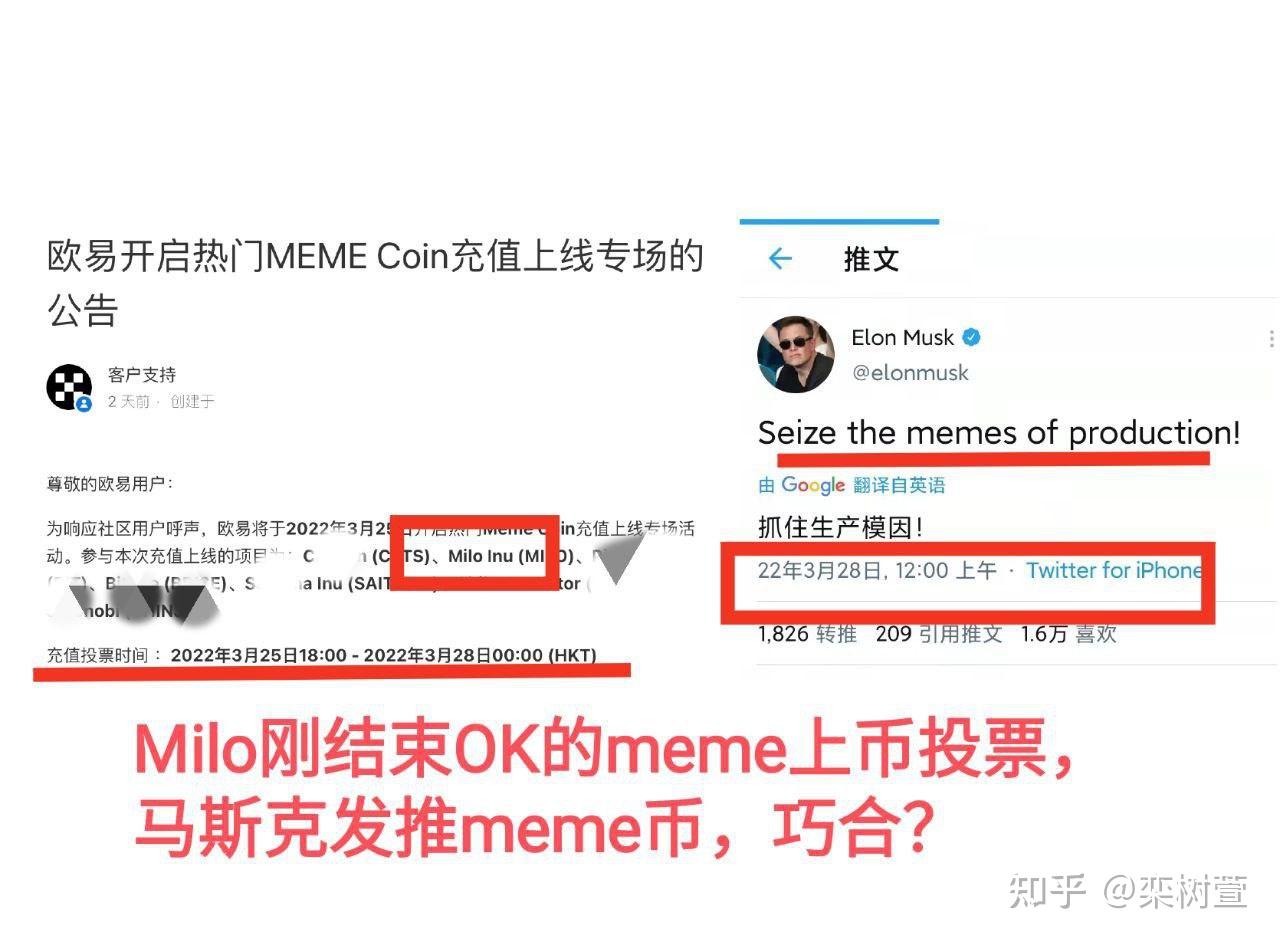 马斯克发推meme币？影视？—这不就是在说我们cartoonfi龙Milo？ - 知乎