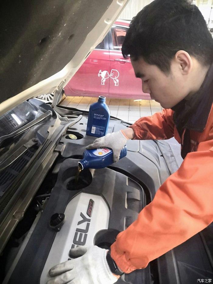 小方说车一百三十36000公里帝豪gl的第六次保养