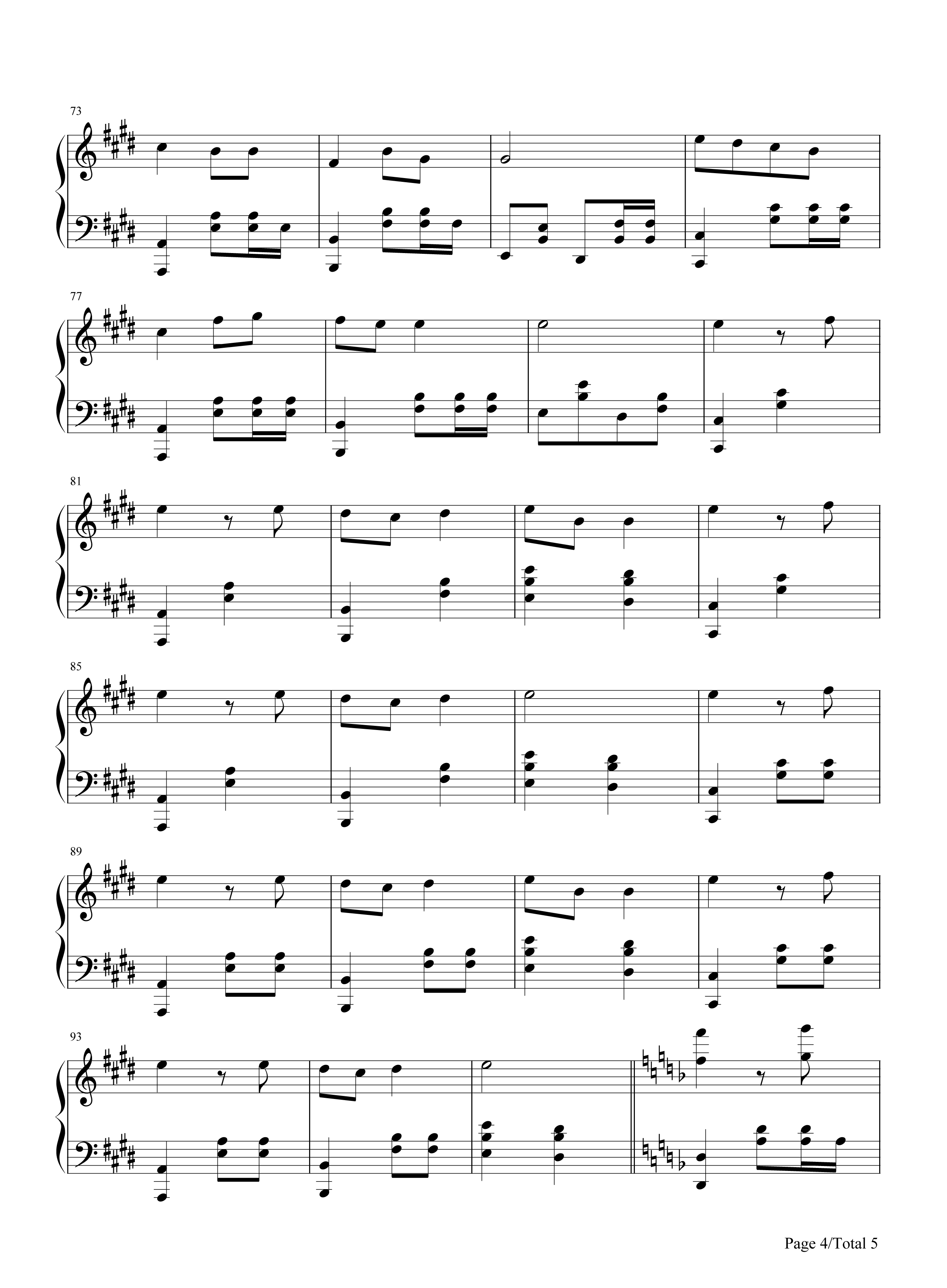 请问有planetラムジ钢琴简谱或五线谱吗