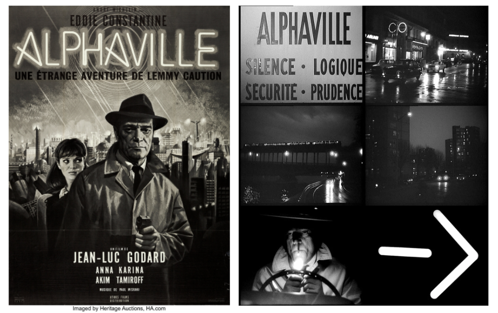 早期的作品如1927年德国电影导演弗里茨·朗拍摄的科幻默片《大都会》