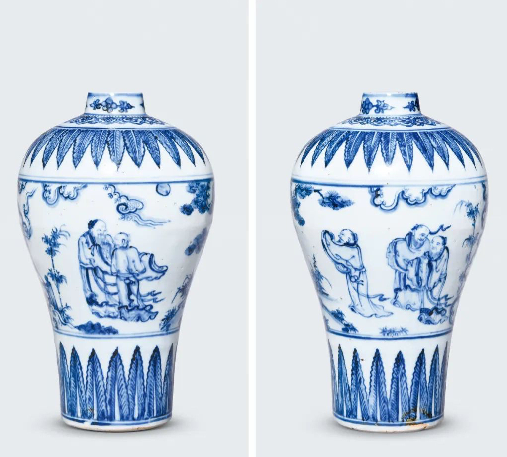 中国宋代 明代 清代哥窯梅瓶 古董品 唐物 古美術 金丝铁线-明成化仿宋哥釉梅瓶图像研析_搜狐网