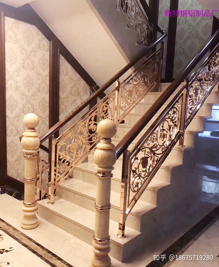 别墅全铜楼梯扶手广用之家