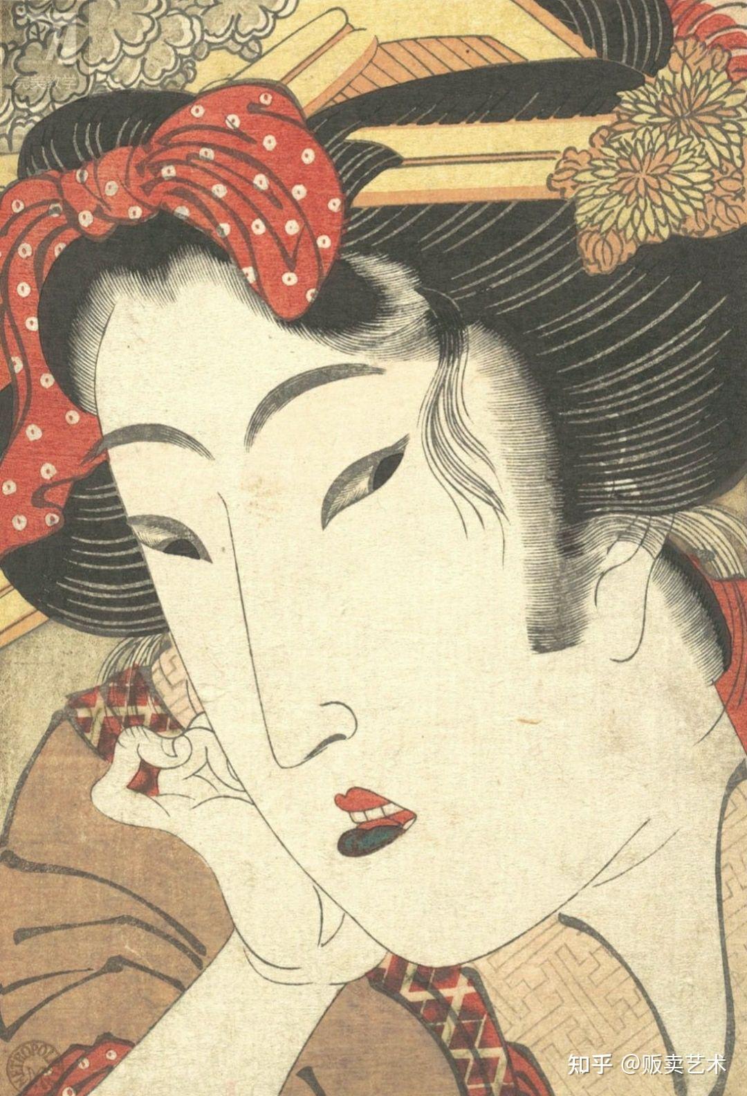 作为浮世绘美人画家,喜多川歌麿直追鸟居清长