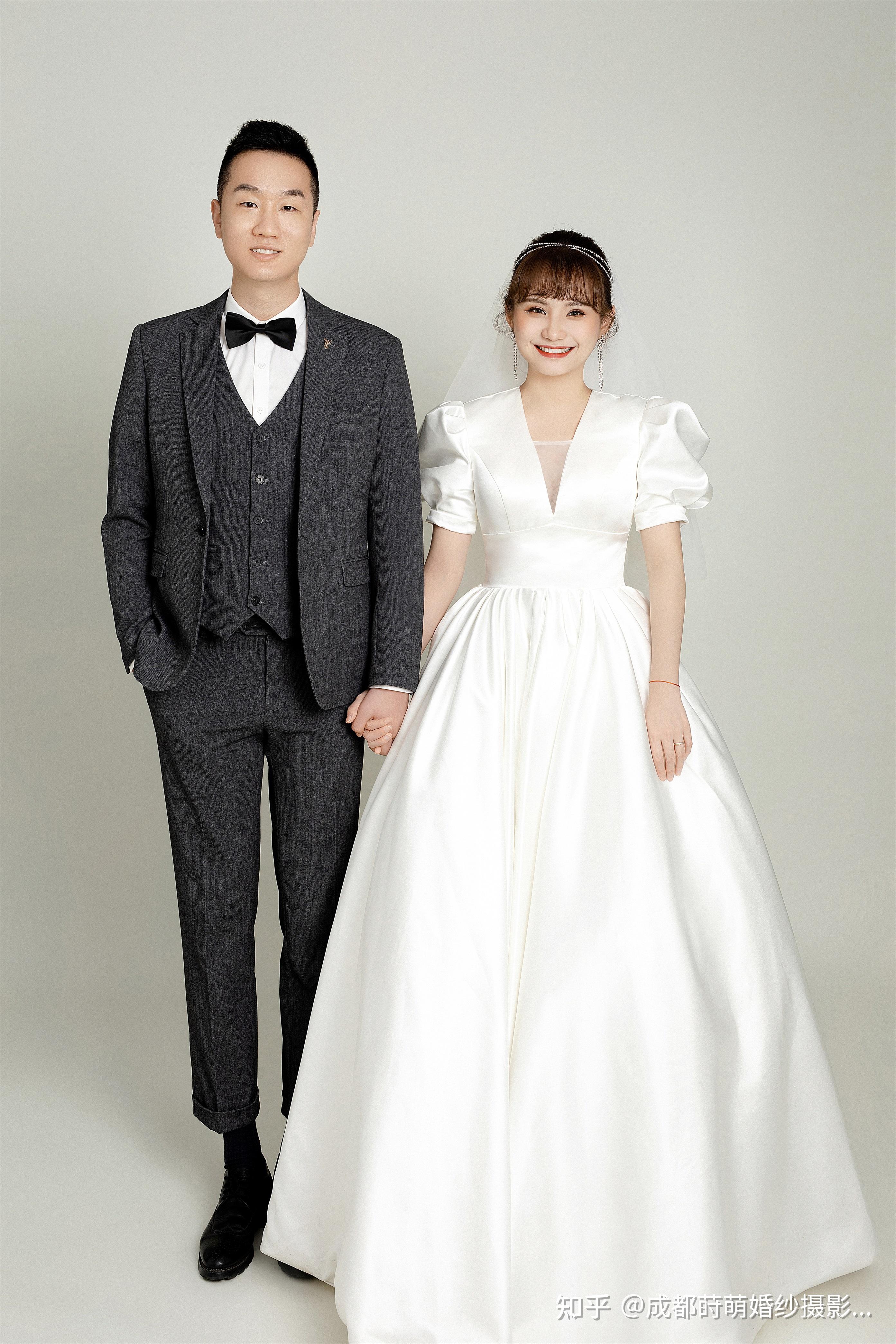 韩式内景婚纱照纯色背景系列可唯美可复古