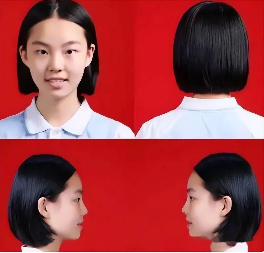 中学女生发型要求图片