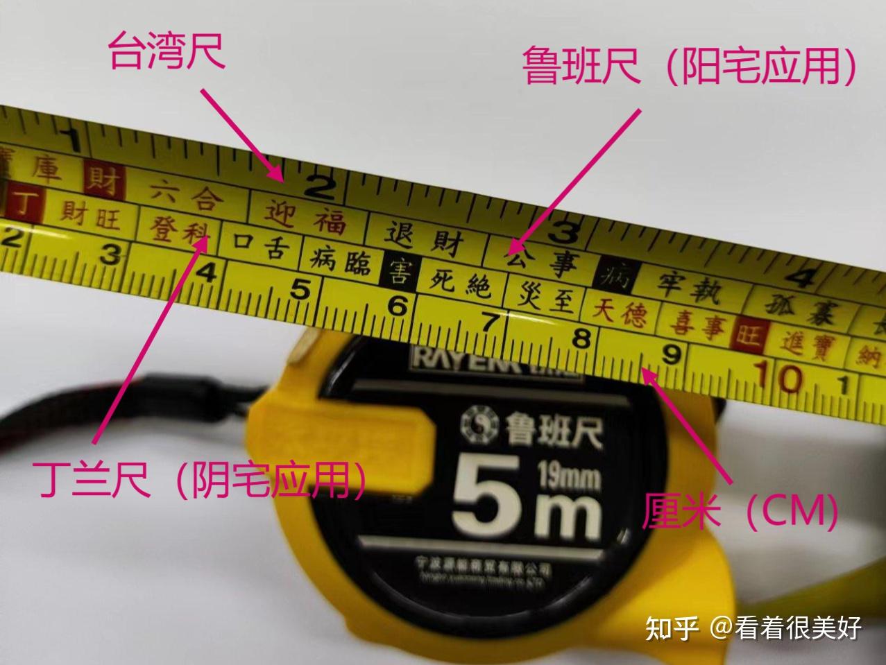 新改版鲁班尺46.08cm（双面）正宗风水鲁班尺营造尺丁兰尺门光尺-Taobao