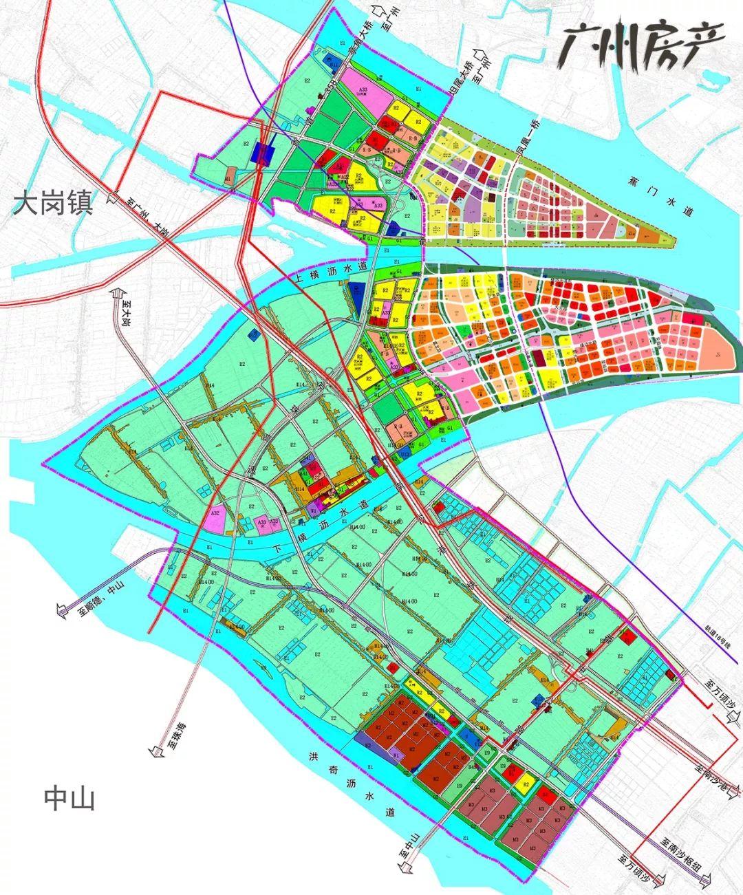 广州南沙明珠湾规划图图片