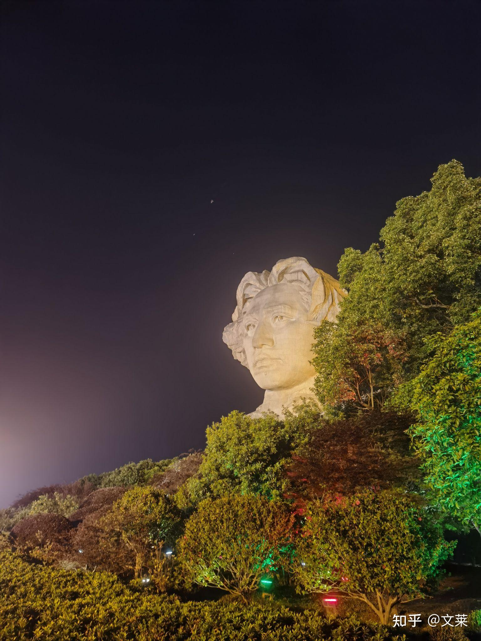 橘子洲夜景真实照片图片